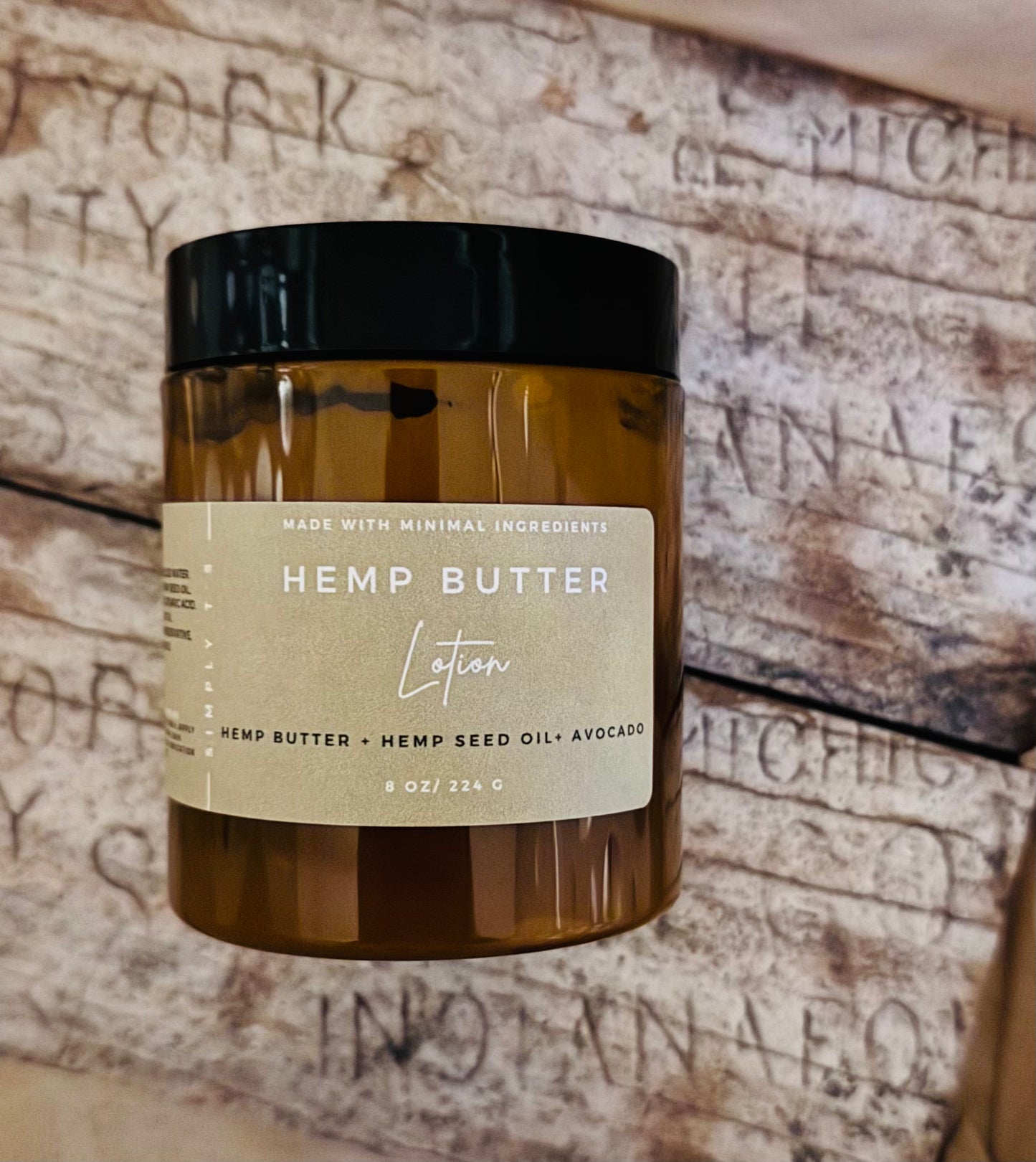 Hemp Butter Lotion 8 Oz
